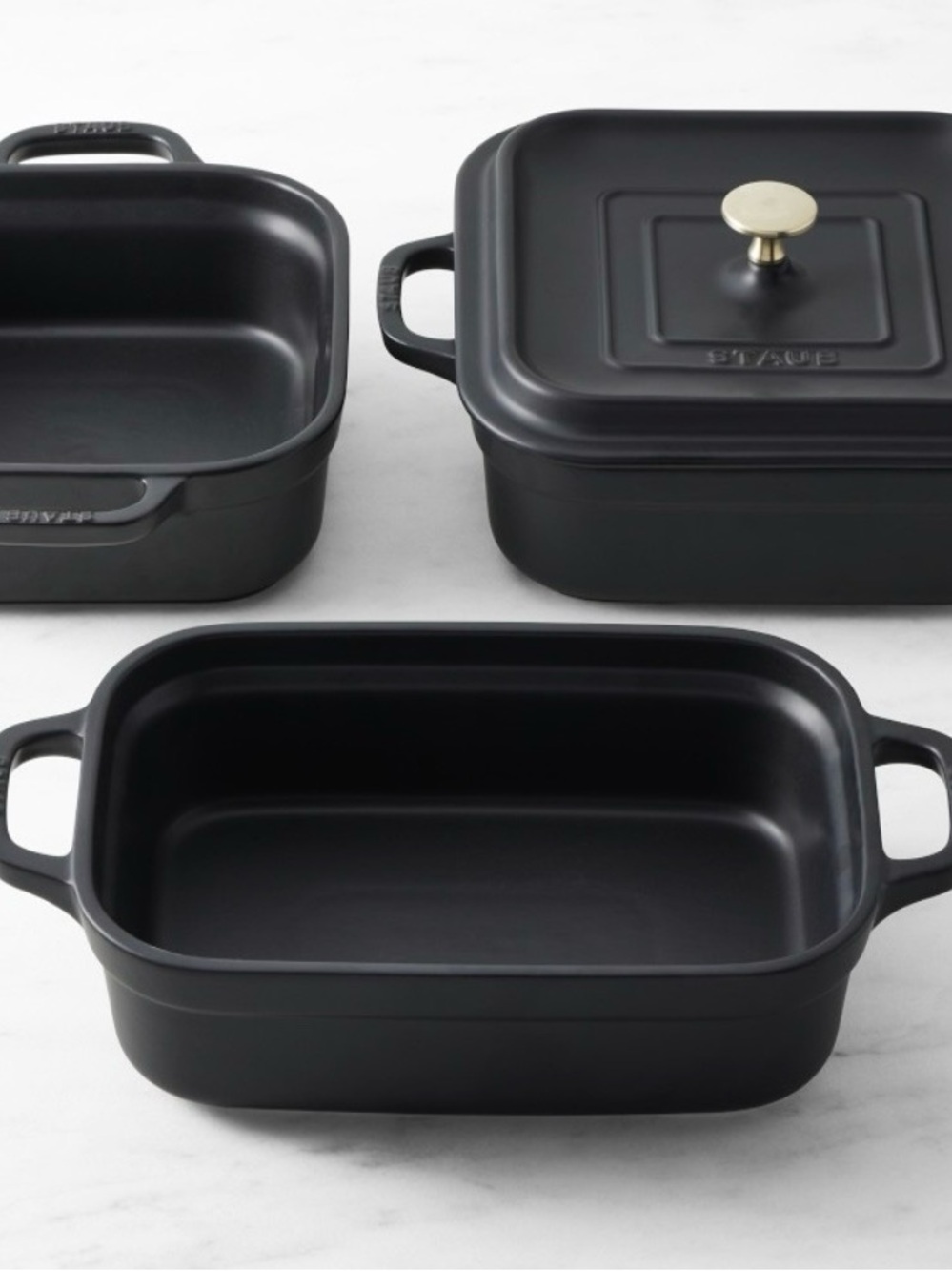 Staub Matte Black Bakers Set